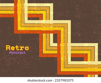 Retro vintage 70s, 80's, 90's style stripes background poster lines and shapes vector design graphic 1970s retro background. abstract stylish 70s, 80's and 90's era line frame illustration