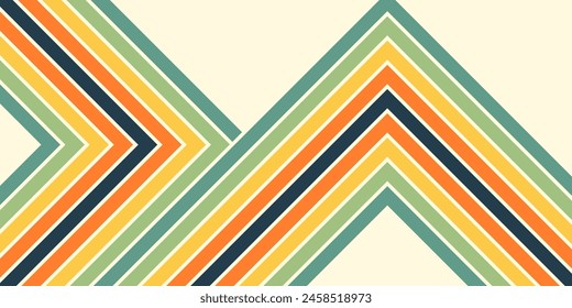 retro vintage 70s style stripes background poster lines. shapes vector design graphics retro background 1970s. Abstract stylish 70s era line frame illustration