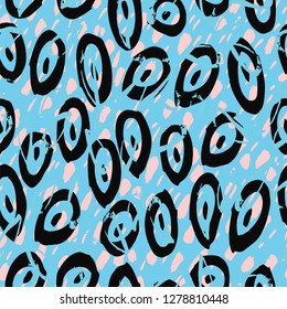 Retro vintage 80 Memphis style of fashion illustration. Seamless abstract vector illustration background.