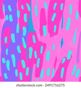 Retro vintage 80s or 90s fashion style abstract seamless pattern background. Good for textile fabric design, wrapping paper and website wallpapers. Vector illustration. 
