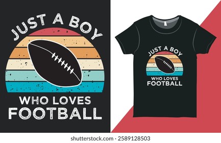 Retro Vintage American Football Typography Vector Design, Sport T-shirt, Vintage Rugby Shirt, American Football Typography T-shirt.