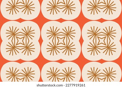 Retro Vintage Antique Abstract Wallpaper Background Seamless Endless Pattern