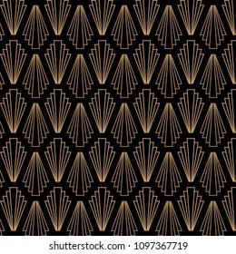 Retro, vintage, art deco, vector background. 