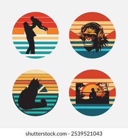 Retro vintage cena de diferença de fundo