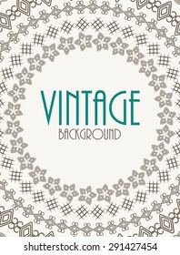 Retro Vintage Background Template Vector Illustration EPS10