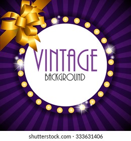 Retro Vintage Background Template Vector Illustration EPS10