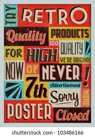 Retro Vintage Background with Typography