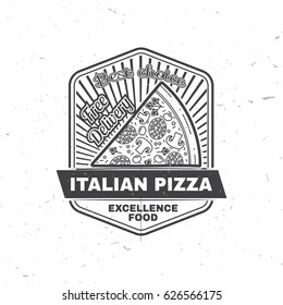 Retro vintage badge and labels. Vintage fast food badge, banner or logo emblem. Elements on the theme of the fast food business. 