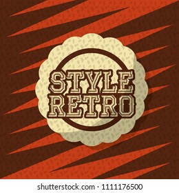 retro vintage badges