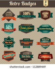 Retro Vintage Badges