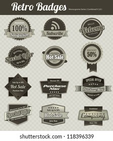Retro Vintage Badges