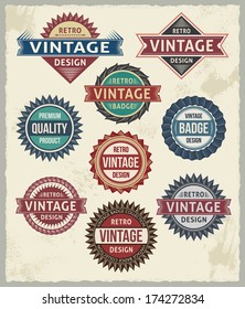 Retro vintage badges and labels