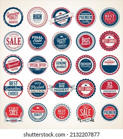 Retro vintage badges and labels 