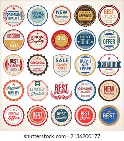 Retro vintage badges and labels 