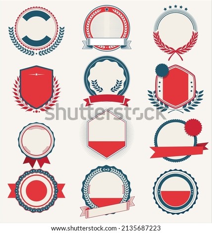 Retro vintage badges and labels 