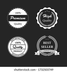 Retro vintage badges and labels collection