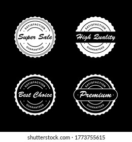 Retro vintage badges and labels collection