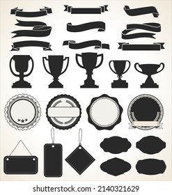 Retro vintage badges and labels vector 