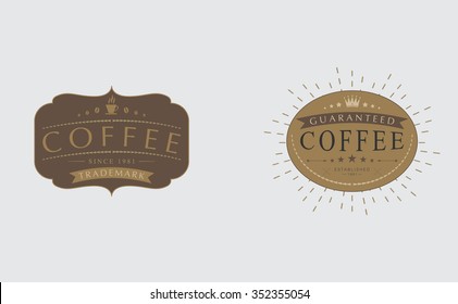 Retro Vintage badges. Vector design elements, 