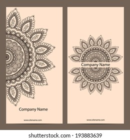 Retro Vintage Banner. Vector background. Card or invitation. Vintage decorative elements. Hand drawn background. Islam, arabic, indian, ottoman motifs.