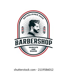 
Retro vintage barbershop logo that you can use for your corporate identity brand