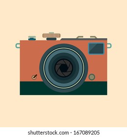 Retro and vintage camera.