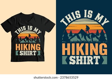 Retro Vintage Camping-Hiking t-shirt for travellers