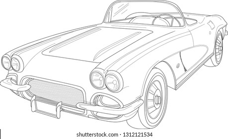 car coloring page images stock photos  vectors  shutterstock
