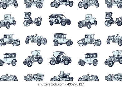 retro vintage car pattern