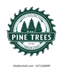 Retro Vintage Carpentry Logo Design.