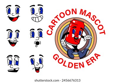 Retro Vintage Cartoon Mascot Oldiest