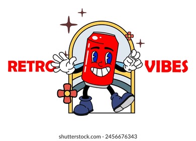 Retro Vintage Cartoon Mascot Oldiest