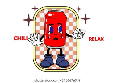 Retro Vintage Cartoon Mascot Oldiest