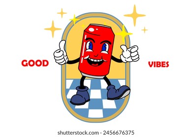 Retro Vintage Cartoon Mascot Oldiest