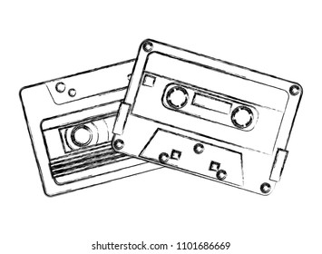 retro vintage cassette tape record music