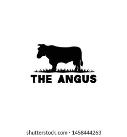 Retro Vintage Cattle Beef Emblem Label