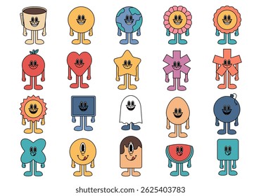 Retro Vintage Character Collection Element