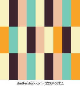 Retro vintage Checkered pattern. Retro geometrical seamless background. Vector illustration