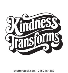 retro vintage Christian bible quote typography design kindness transform 