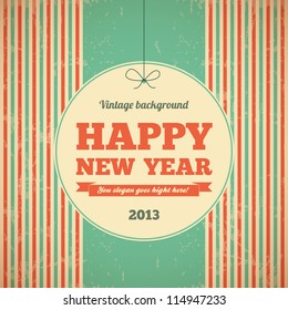 Retro Vintage Christmas Background with Typography