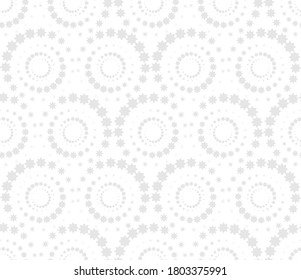 Retro vintage circle round stars background. Isolated gradient star elements. Vector seamless pattern for holiday decorations.