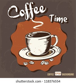 Retro Vintage Coffee Background