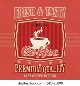 Retro Vintage Coffee Background
