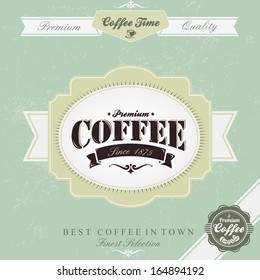 Retro Vintage-Kaffeehintergrund