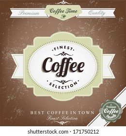 Retro Vintage Coffee Background