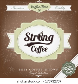 Retro Vintage Coffee Background