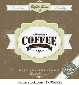 Fondo del café retro vintage