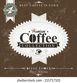 Retro Vintage Coffee Background