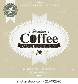 Retro Vintage Coffee Background