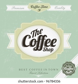 Retro Vintage Coffee Background